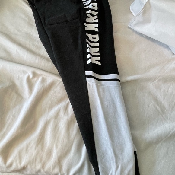 PINK VICTORIAS SECRET joggers EUC sz M - Picture 4 of 4